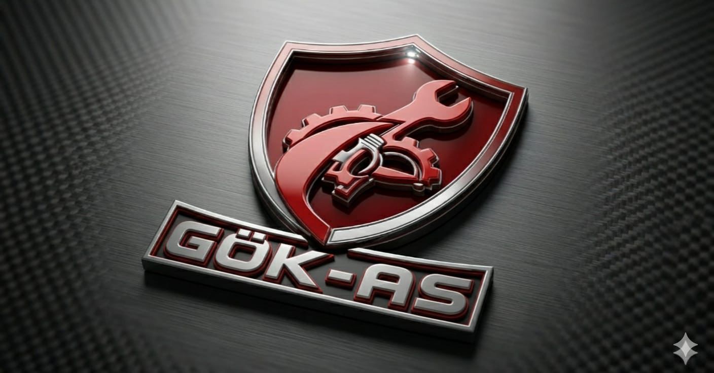 GÖK-AS Muğla oto servis ve sanayi usta logosu